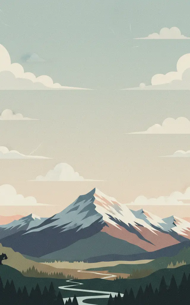 Khangchendzonga National Park — illustrated travel poster