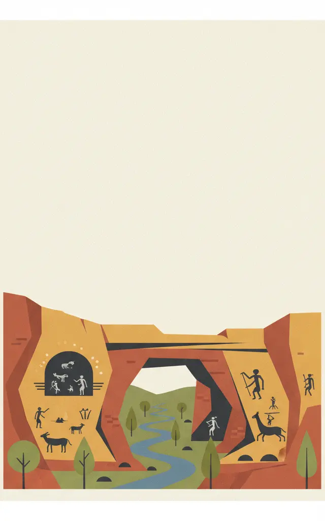 Kondoa Rock-Art Sites — illustrated travel poster