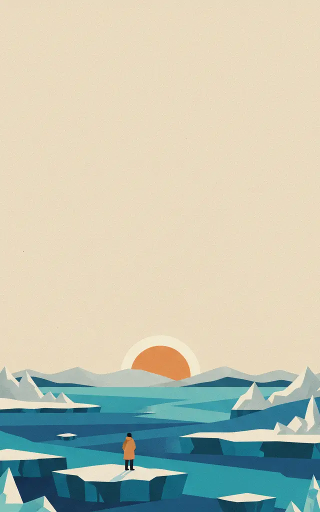 Lake Baikal — illustrated travel poster