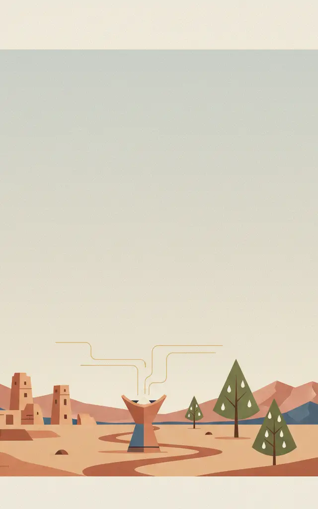 Land of Frankincense — illustrated travel poster