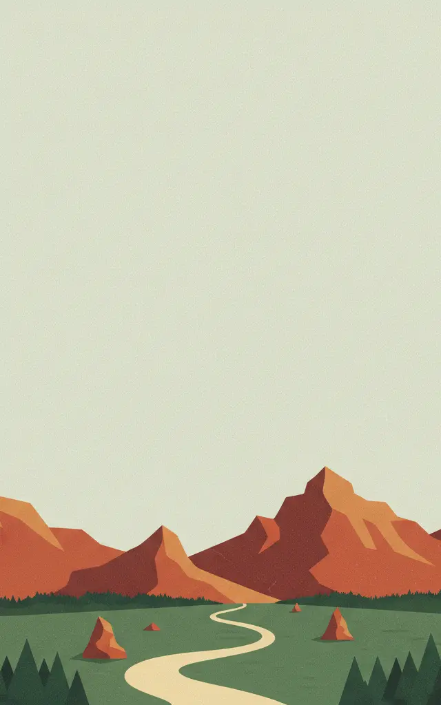 Las Médulas — illustrated travel poster