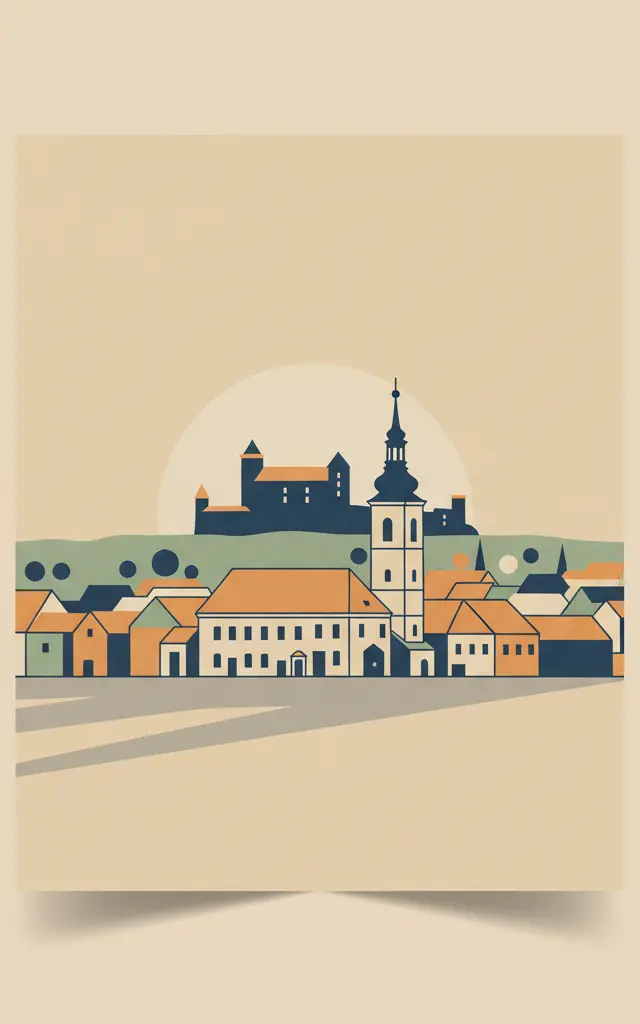 Levoča, Spišský Hrad and the Associated Cultural Monuments — illustrated travel poster