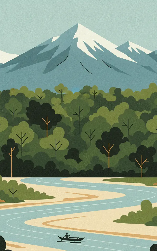 Lorentz National Park — illustrated travel poster