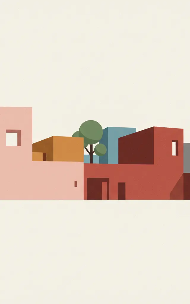 Luis Barragán House and Studio — illustrated travel poster