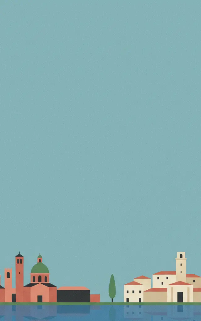Mantua and Sabbioneta — illustrated travel poster