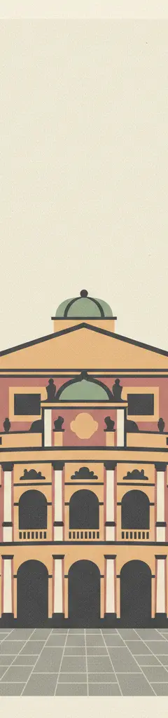 Margravial Opera House Bayreuth — illustrated travel poster
