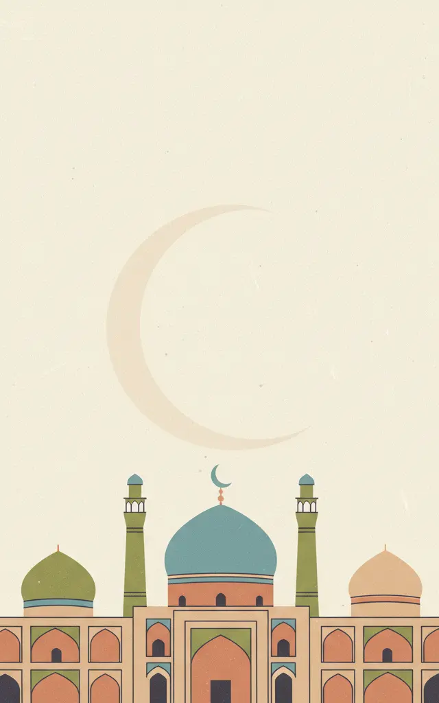 Masjed-e Jāmé of Isfahan — illustrated travel poster