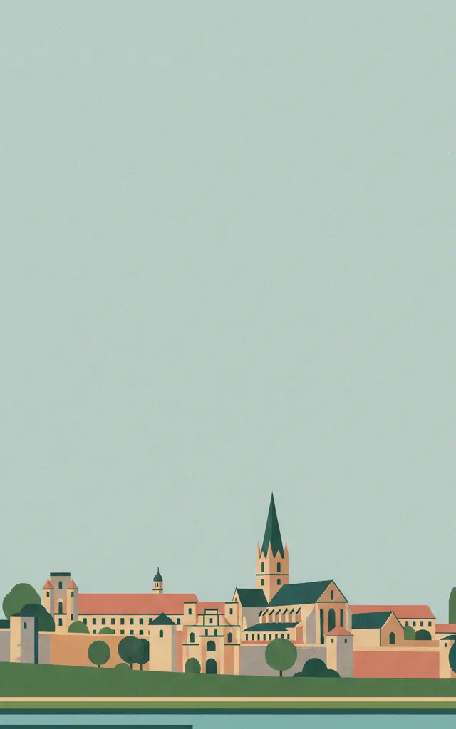 Maulbronn Monastery Complex — illustrated travel poster