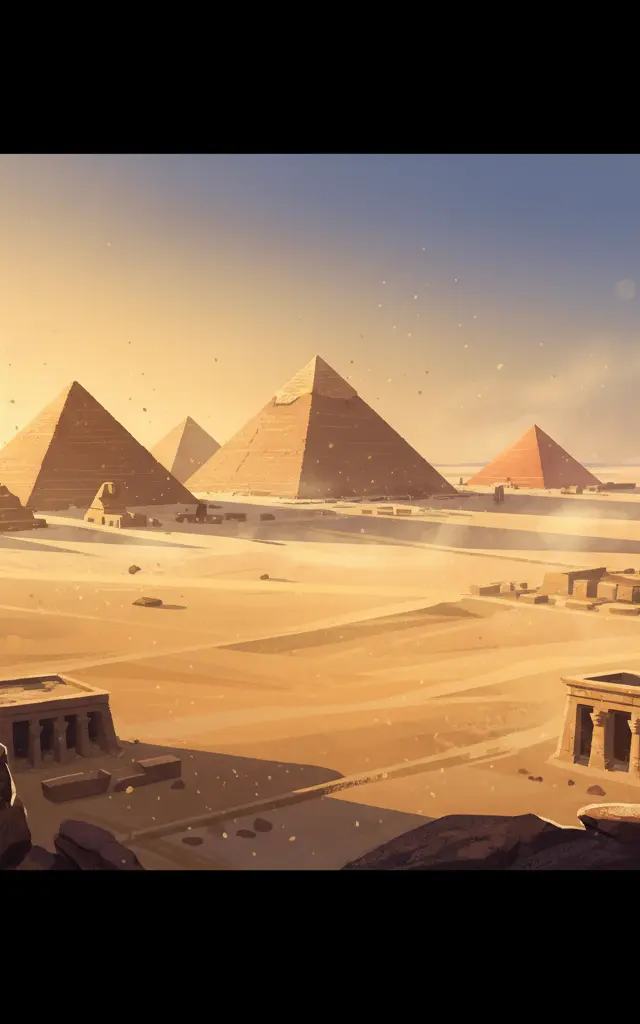 Memphis and its Necropolis – the Pyramid Fields from Giza to Dahshur — illustrated travel poster