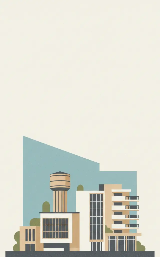 Modernist Kaunas: Architecture of Optimism, 1919-1939 — illustrated travel poster