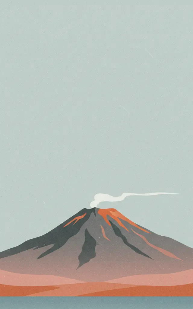 Mount Etna — illustrated travel poster
