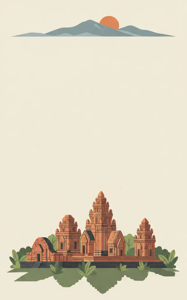 My Son Sanctuary — illustrated travel poster