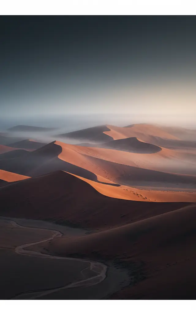 Namib Sand Sea — illustrated travel poster