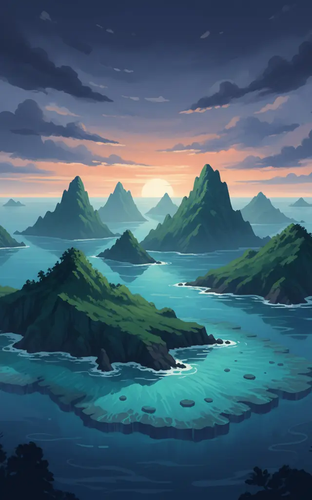 Ogasawara Islands — illustrated travel poster