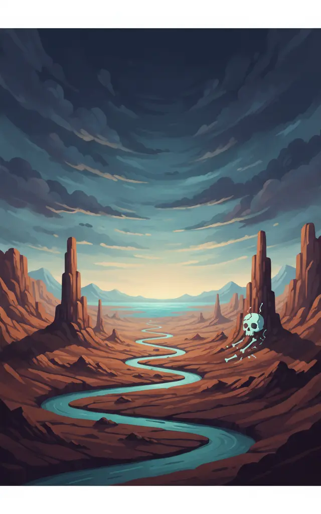 Lower Valley of the Omo — illustrated travel poster
