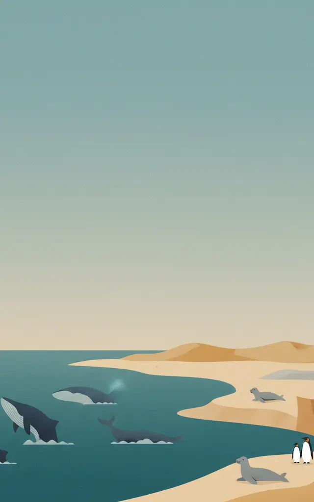 Península Valdés — illustrated travel poster