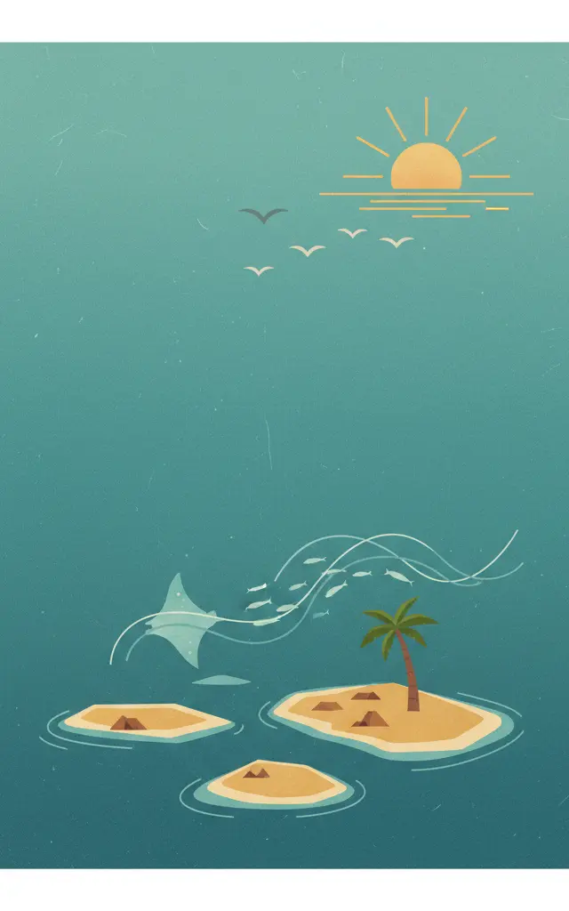 Phoenix Islands Protected Area — illustrated travel poster