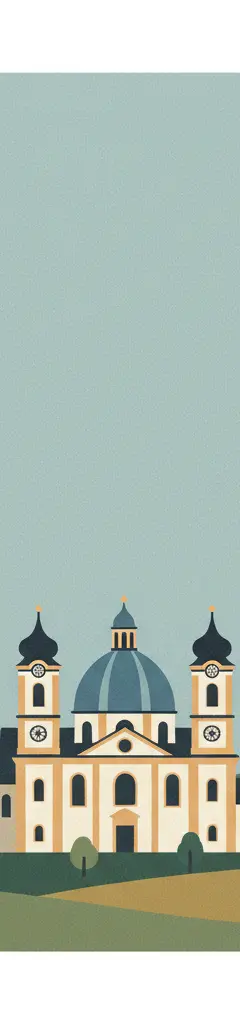 Pilgrimage Church of Wies — illustrated travel poster