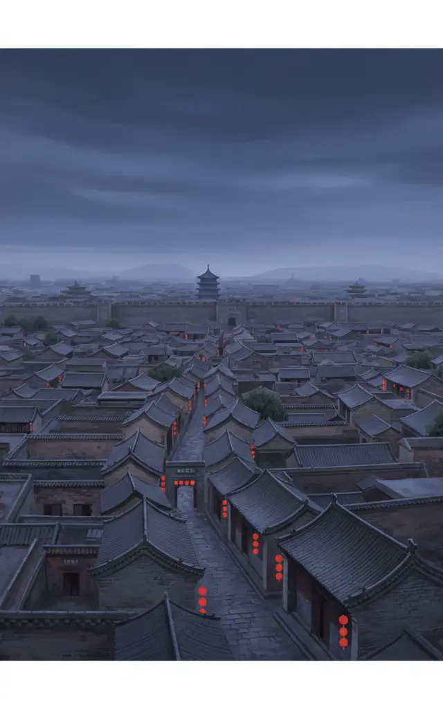 Ancient City of Ping Yao — illustrated travel poster