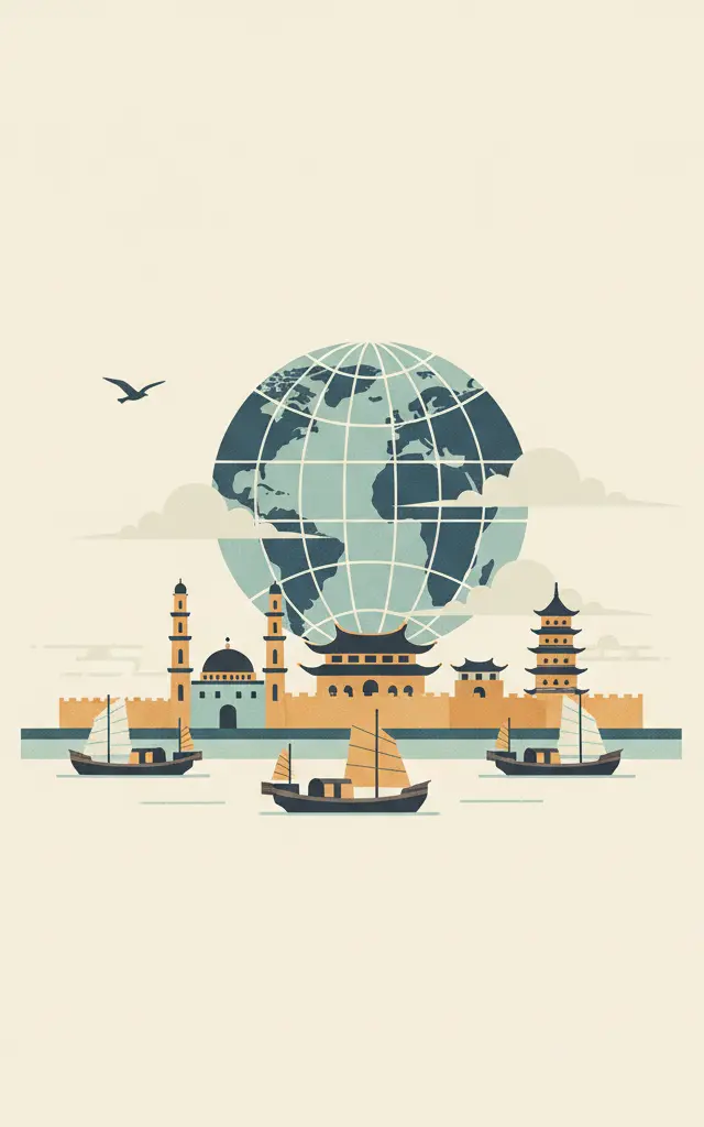 Quanzhou: Emporium of the World in Song-Yuan China — illustrated travel poster