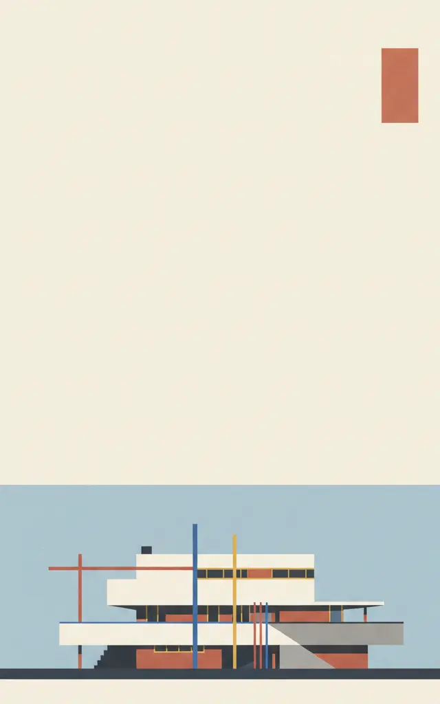 Rietveld Schröderhuis (Rietveld Schröder House) — illustrated travel poster