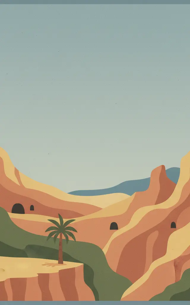 Risco Caido and the Sacred Mountains of Gran Canaria Cultural Landscape — illustrated travel poster