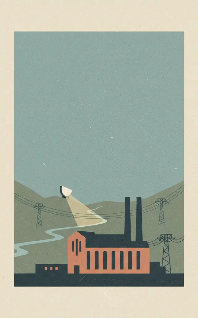 Rjukan-Notodden Industrial Heritage Site — illustrated travel poster