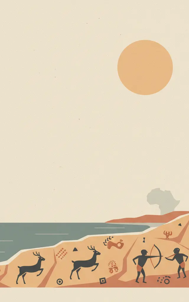 Rock Art of the Mediterranean Basin on the Iberian Peninsula — illustrated travel poster
