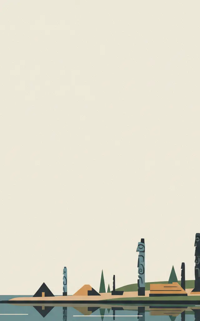 S<U>G</U>ang Gwaay — illustrated travel poster