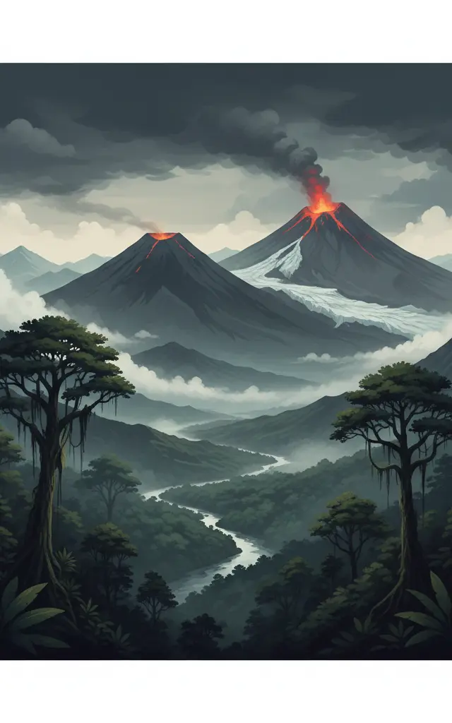 Sangay National Park — illustrated travel poster
