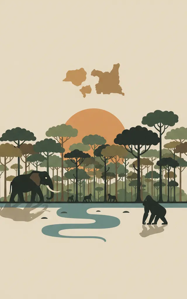 Sangha Trinational — illustrated travel poster