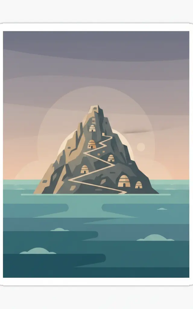 Sceilg Mhichíl — illustrated travel poster