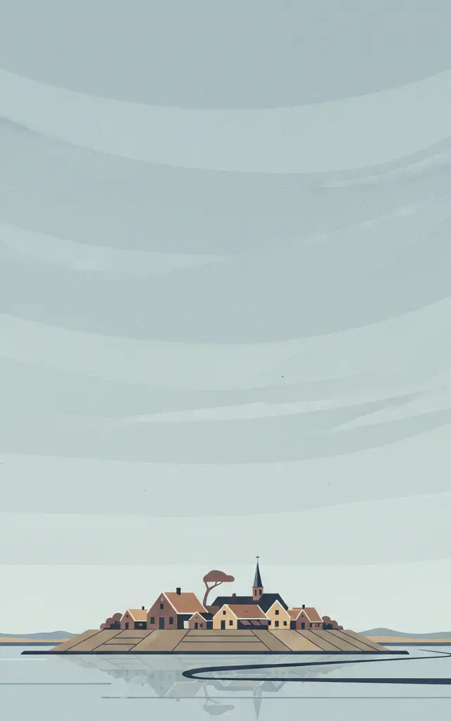Schokland and Surroundings — illustrated travel poster