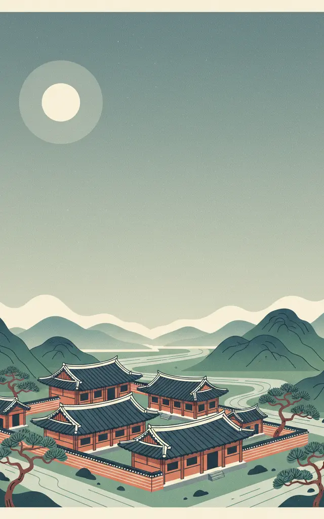 Seowon, Korean Neo-Confucian Academies — illustrated travel poster