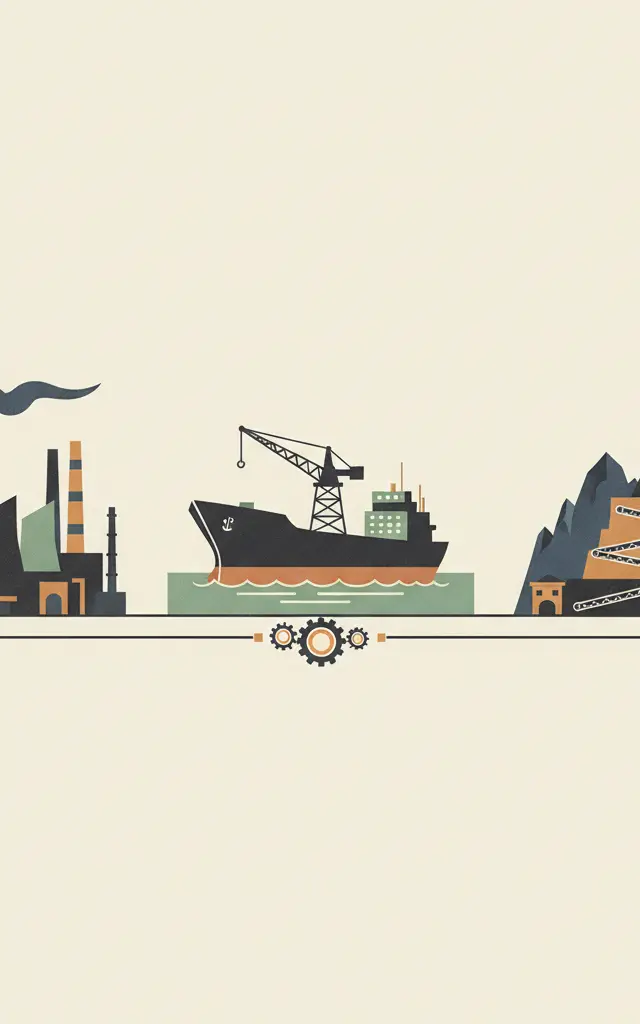 Sites of Japan’s Meiji Industrial Revolution: Iron and Steel, Shipbuilding and Coal Mining — illustrated travel poster