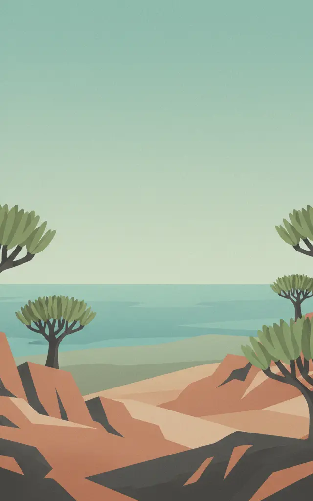 Socotra — illustrated travel poster