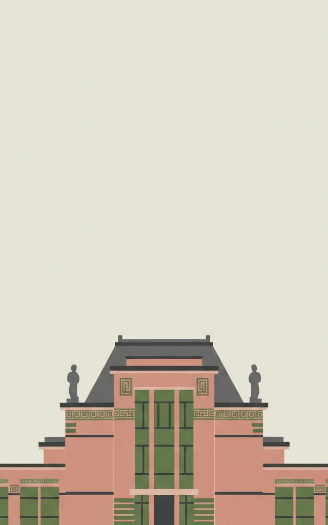 Stoclet House — illustrated travel poster