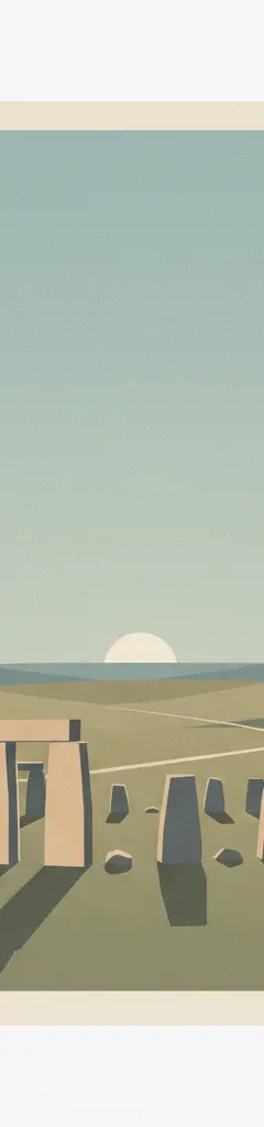 Stonehenge, Avebury and Associated Sites — illustrated travel poster