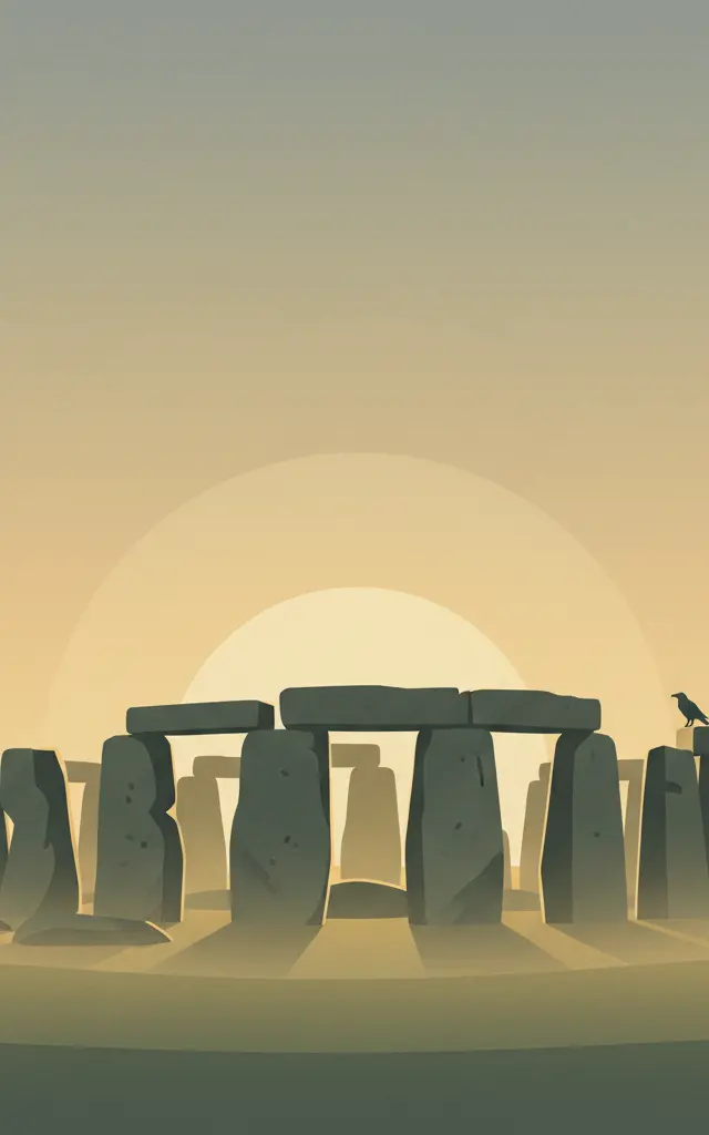Stonehenge — illustrated travel poster