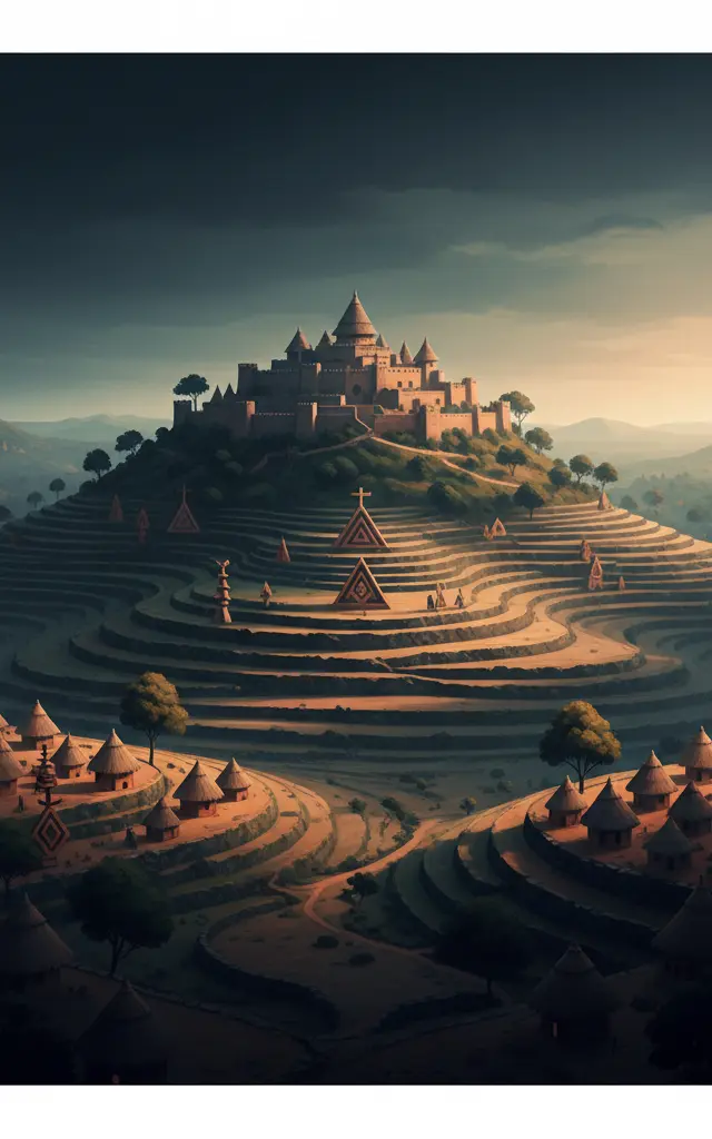 Sukur Cultural Landscape — illustrated travel poster