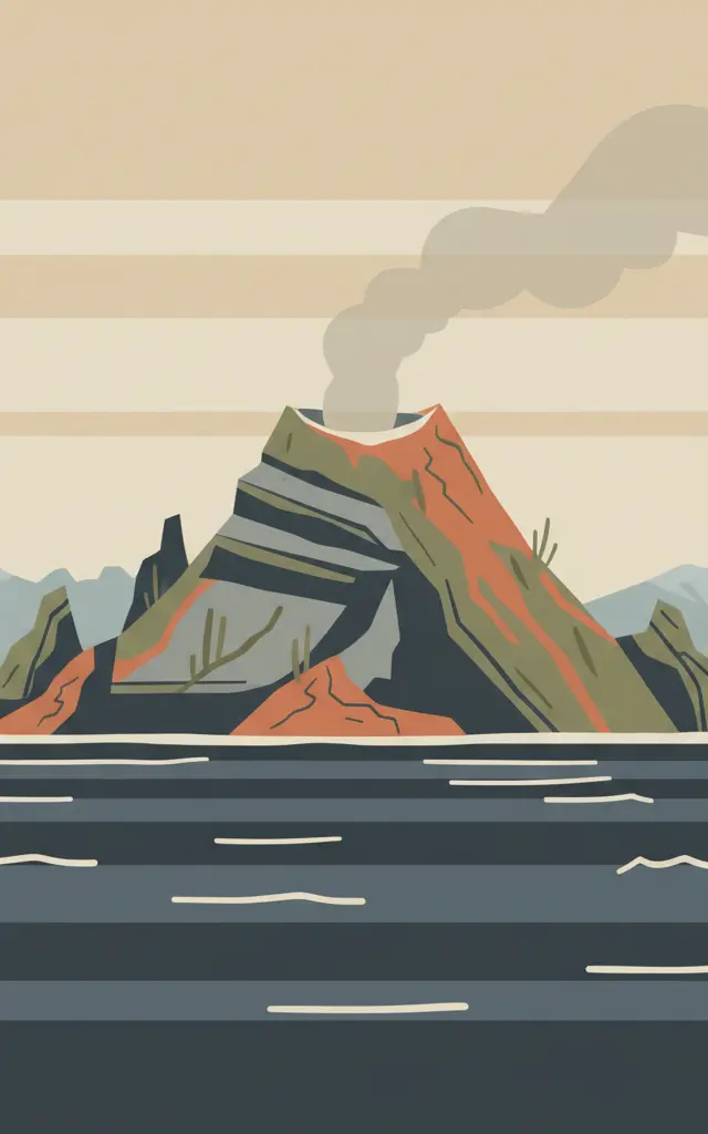 Surtsey — illustrated travel poster