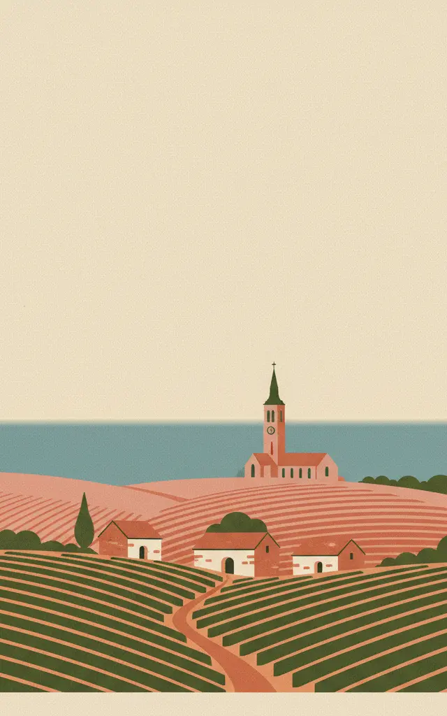 The Climats, terroirs of Burgundy — illustrated travel poster