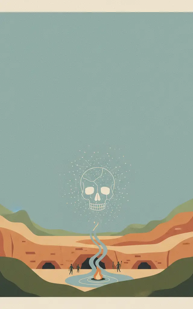 The Emergence of Modern Human Behaviour: The Pleistocene Occupation Sites of South Africa — illustrated travel poster