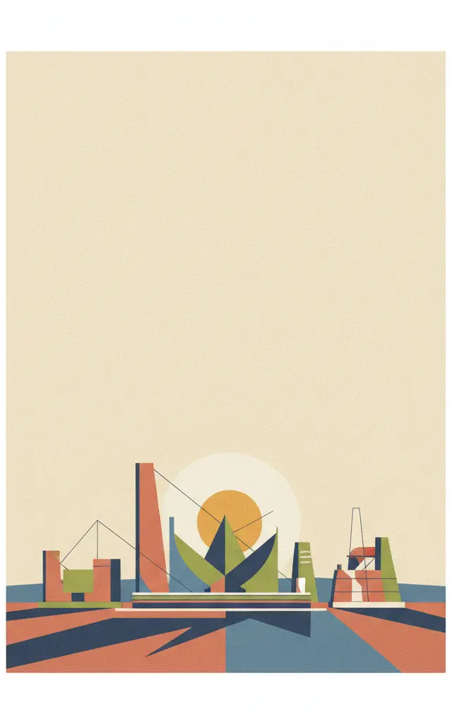 The Jantar Mantar, Jaipur — illustrated travel poster