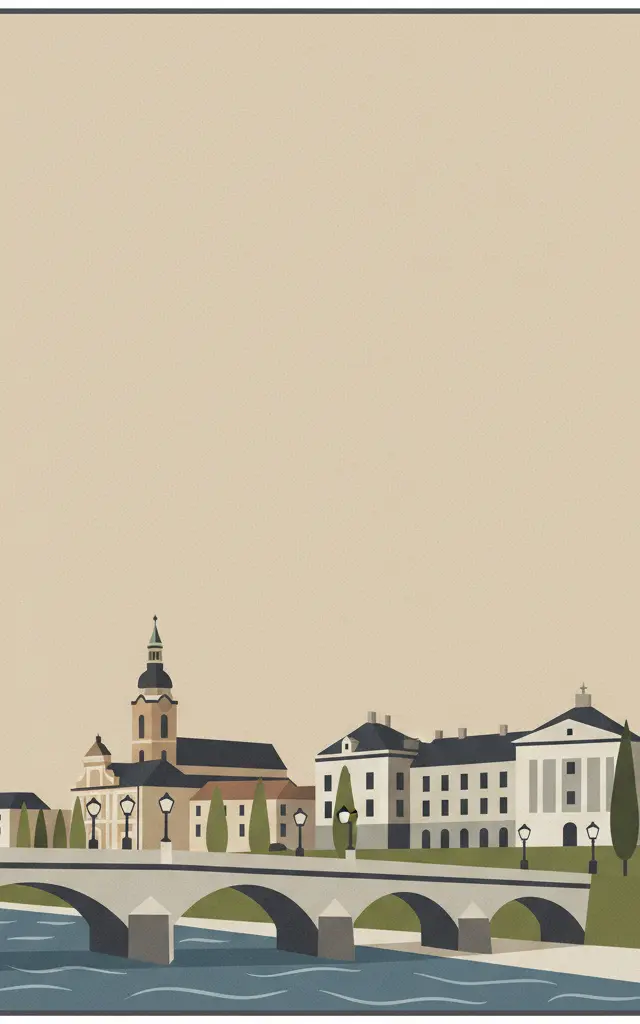 The works of Jože Plečnik in Ljubljana – Human Centred Urban Design — illustrated travel poster