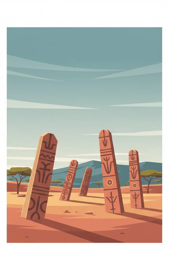 Tiya — illustrated travel poster