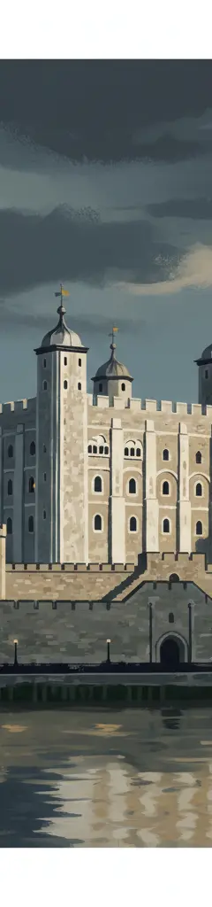 Tower of London — illustrated travel poster