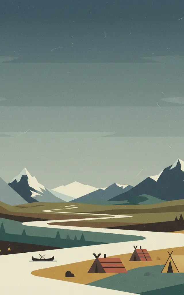 Tr’ondëk-Klondike — illustrated travel poster