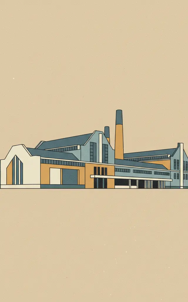 Van Nellefabriek — illustrated travel poster