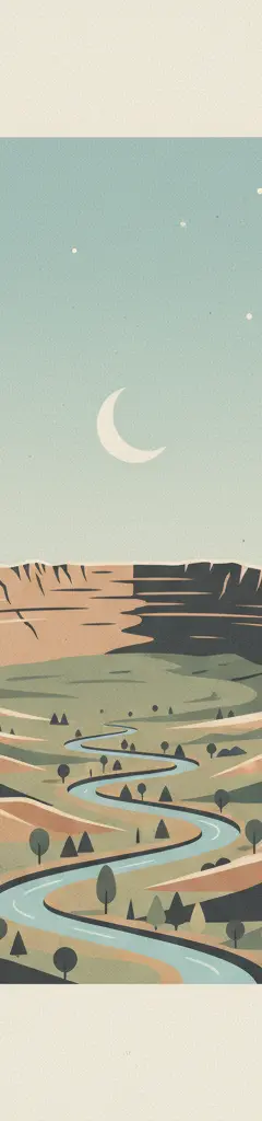 Vredefort Dome — illustrated travel poster